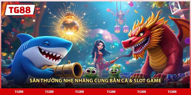 Săn thưởng nhẹ nhàng cùng bắn cá & slot game